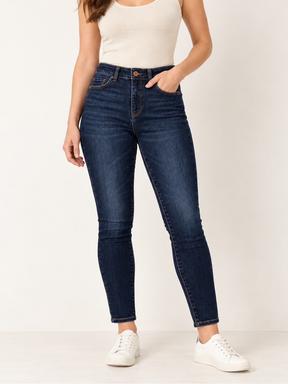 Anthropologie Dark Blue Skinny Jeans